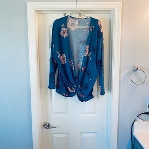NWOT Piphany Greene Street Knotted Cardigan